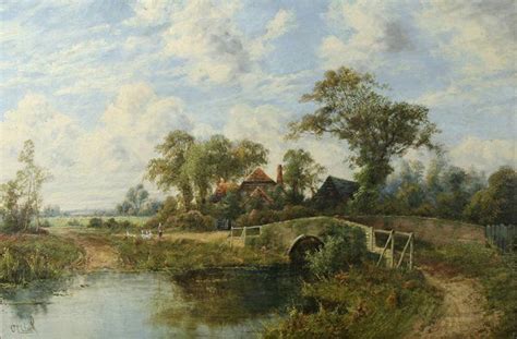 English Countryside Paintings | 1036: CLARK (BRITISH) English Countryside Oil Painting | ENGLISH ...