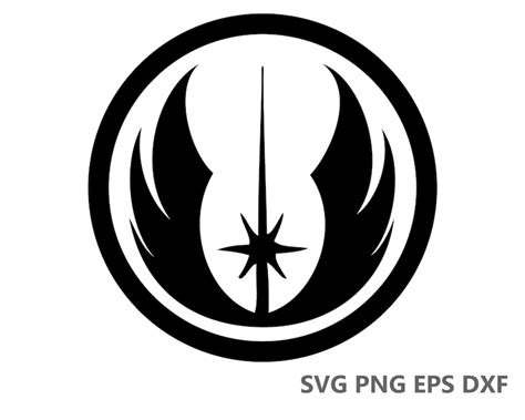 Jedi Logo Starwars SVG Cutting Files eps dxf png Cricut | Etsy