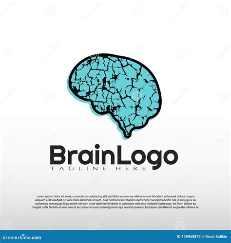 Human Brain Logo with Art Design Concept -vector Stock Vector ...