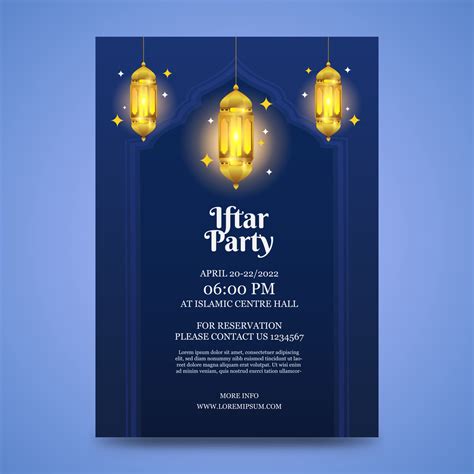 Iftar invitation template. ramadan kareem. 21848258 Vector Art at Vecteezy