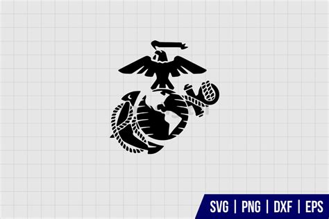 Eagle Globe And Anchor SVG - Gravectory