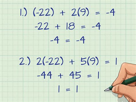 How to Solve Simultaneous Equations Using Substitution Method