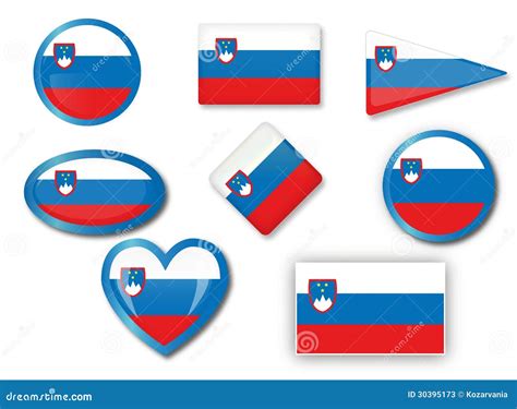 Slovenian flag stock vector. Illustration of color, governmental - 30395173