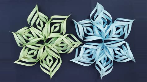 Colors Paper: DIY 3D Paper Snowflakes | Paper Snowflake Making for Christmas Decorations ...