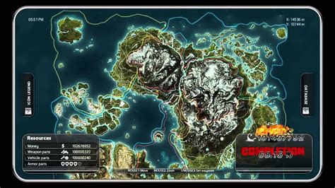 Just cause 2 map with 368/368 discovered locations - YouTube