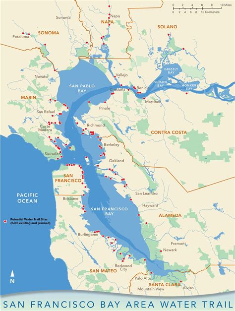 San Francisco Bay Map | American Justice Notebook