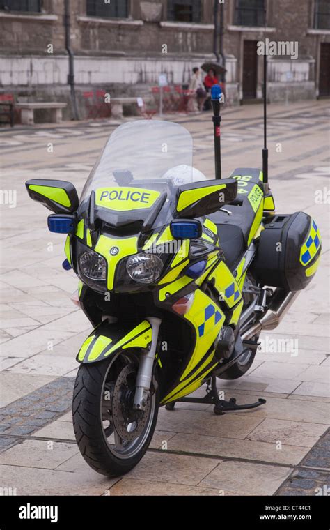 A police motorbike parked at the Guildhall, City of London Stock Photo ...