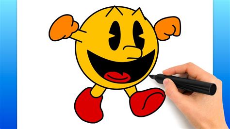 How To Draw Pac-Man (Easy Drawing Tutorial) - YouTube