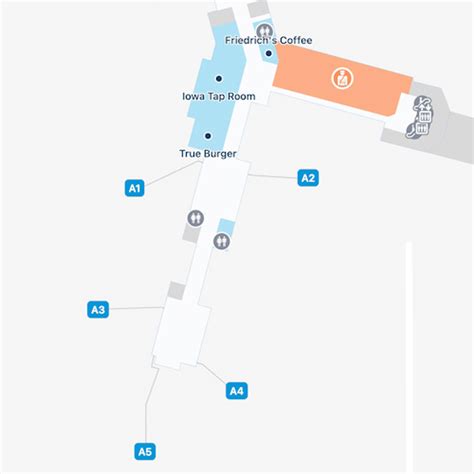 Des Moines Airport Map | DSM Terminal Guide