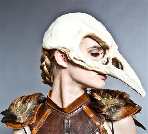 Bird skull mask in Bone finish | Skull mask, Bird skull mask, Bird skull