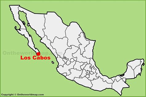 Los Cabos location on the Mexico map - Ontheworldmap.com