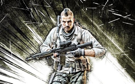 Download imagens 4k, Soap MacTavish, arte grunge, Call of Duty ...