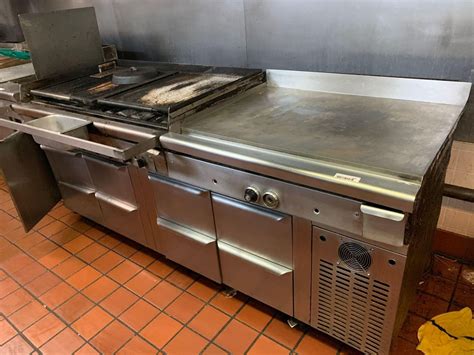 Quest commercial 48 inch char broiler & 48 inch gas griddle combo unit ...