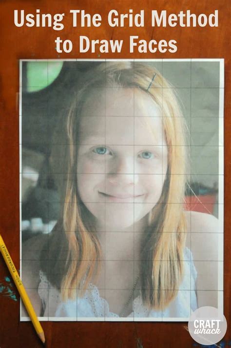 Grid Drawing Method With Kids: Portraits · Craftwhack | Drawings, Face ...