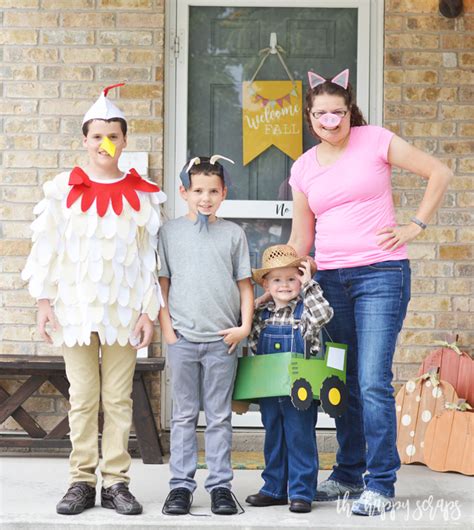 DIY Farmer and Animal Halloween Costumes with the Cricut Maker - The Happy Scraps