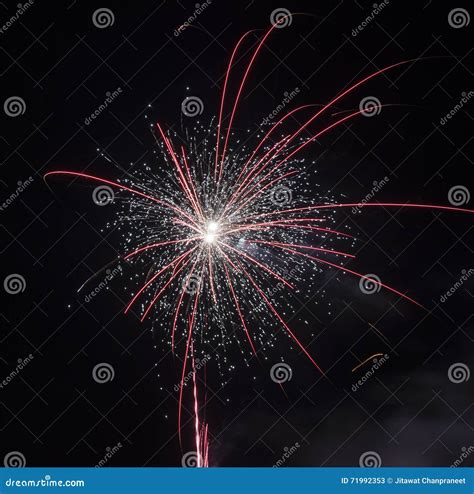 Happy New Year 2016 Colorful Fireworks on the Night Sky Stock Image ...