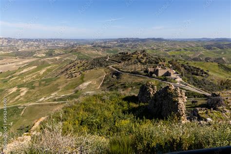 Craco, Basilicata. Abandoned city. A ghost town built on a hill and ...