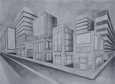 Two Point Perspective City by Aude--Sapere on deviantART | Perspective drawing architecture ...