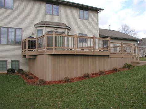 This photo about: Metal Deck Skirting Ideas, entitled as Vertical Deck ...