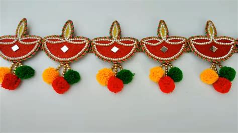 DIY DOOR HANGING TORAN MAKING FROM DEPAK || DIWALI SPECIAL DOOR HANGING ...