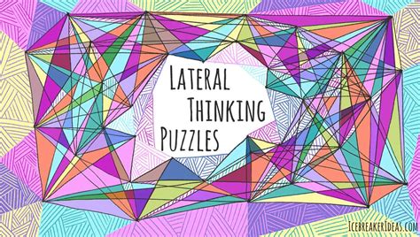 31 Tricky Lateral Thinking Puzzles (with Answers) - IcebreakerIdeas