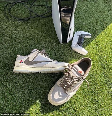 Travis Scott teases his new extremely limited edition Nike Dunk Low Cactus Jack X Playstation ...