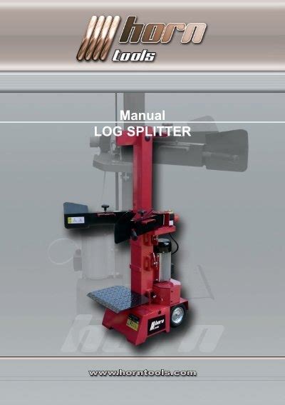 Manual LOG SPLITTER