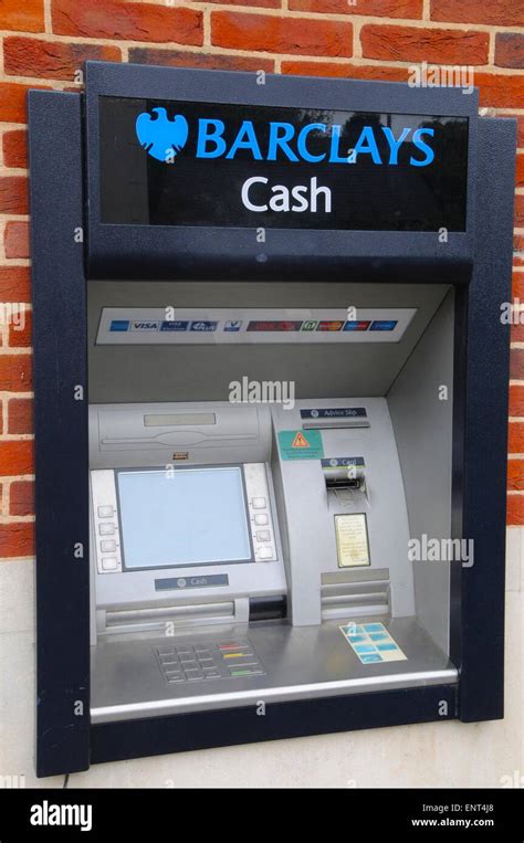 Cash dispenser ATM machine Barclays Stock Photo - Alamy