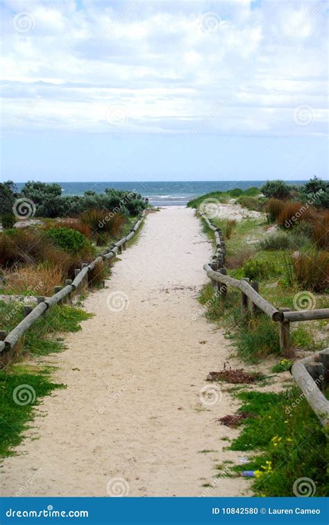 Largs Bay Beach Entrance stock photo. Image of largs - 10842580