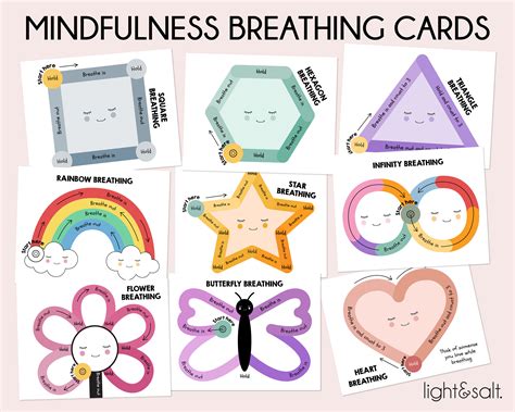 Mindfulness Breathing Exercises Activities for Kids Breathing | Etsy