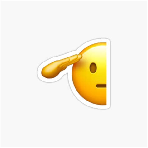 "Salute Emoji" Sticker for Sale by laceyng | Redbubble