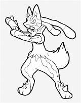 Pokemon Lucario Mega Evolution Coloring Pages sketch template