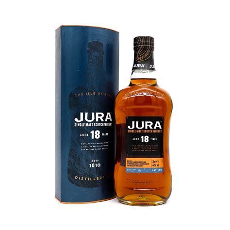 Jura 18 Year Old Single Malt Scotch Whisky 700ml with Free Gift Jura ...