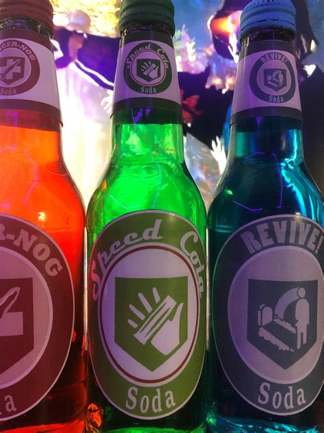 4 Perk-a-cola Bottles with Liquid | Etsy