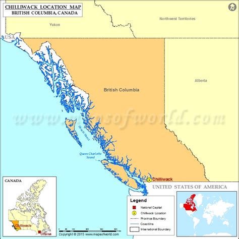 Where is Chilliwack Located in Canada Map