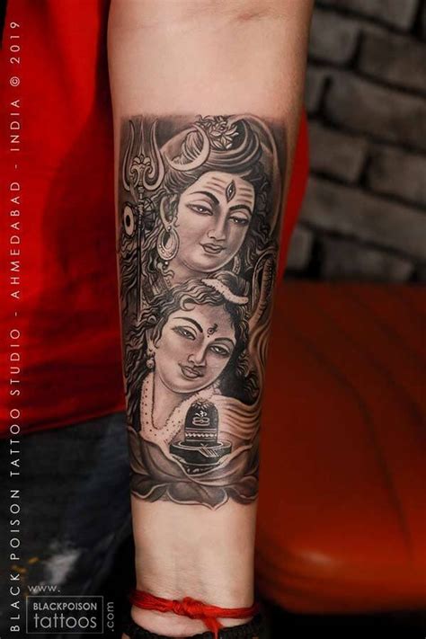 Shiva Shakti Tattoo Best Tattoo Studio in India Black Poison Tattoos