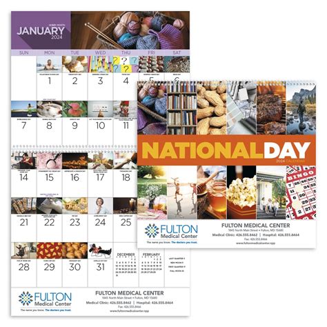 2023 National Days Wall Calendar - Promotional Giveaway | Crestline