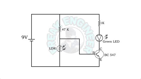 9v ldr circuit | mini project for ece » Freak Engineer