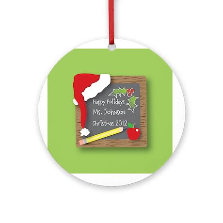 Personalized Teacher Christmas Ornament by Artzeechris02