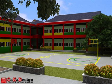 Contoh Gambar Gedung Sekolah - Homecare24