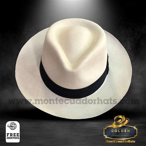 Panana Hats Golden Montecristi Fedora style Plantation Full Unisex Full Plantation | MontEcuadorHats