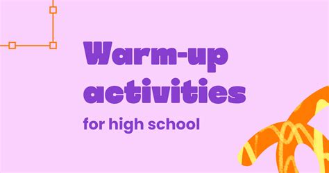 Warm-Up Activities for High School Classes - Kami