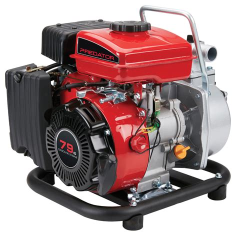 1 in. 79cc Gasoline Engine Clear Water Pump - 35 GPM