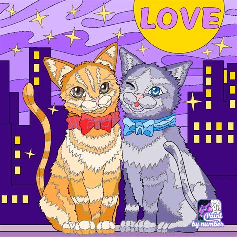 Dos enamorados gatitos Coloring Sheets, Coloring Books, Colouring ...