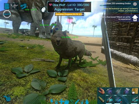 First time breeding dire wolves. Imma shoot someone if it lays an egg. : r/playarkmobile