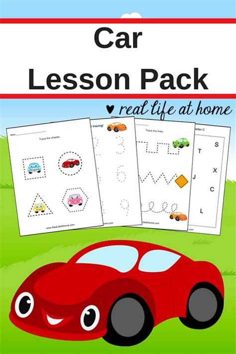 Car Worksheets: Free Basic Skill Printables for Preschool