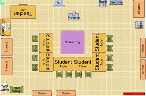 Classroom Drawing Layout