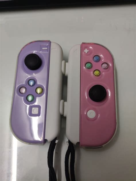 ORIGINAL JOYCONS Modded Pink and Purple Joycons, Video Gaming, Gaming ...