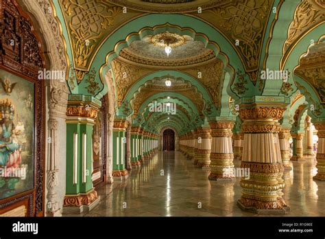 Mysore Palace Interior Stock Photos & Mysore Palace Interior Stock ...