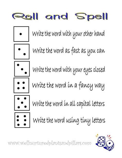 Freebie Friday- Roll and Spell Printable | Teaching spelling, Spelling ...